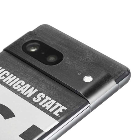 Michigan State University Black and White Stripes Pixel Skins